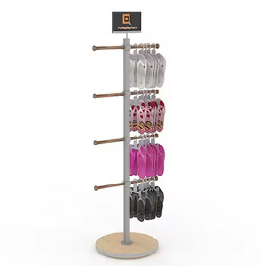 Présentoir à pantoufles personnalisé de haute qualité pour salle d'exposition, magasins de chaussures à domicile, fabriqué en acier, plastique, métal, acrylique, image de l'entreprise unifiée - Product Image 4