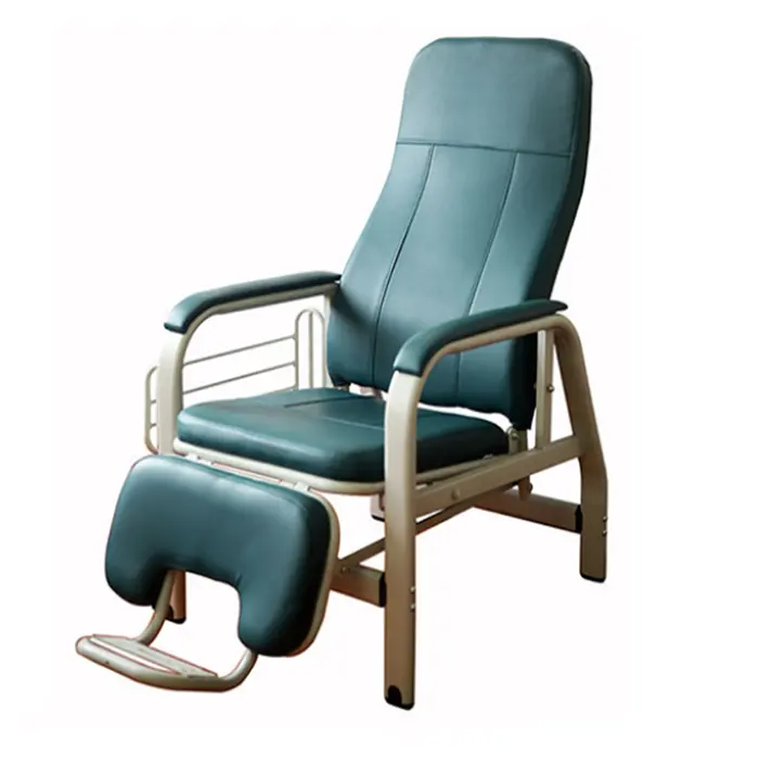EU-MC538 prezzo di Fabbrica in acciaio inox ospedale paziente trasfusione sedia infusione sedia con IV pole