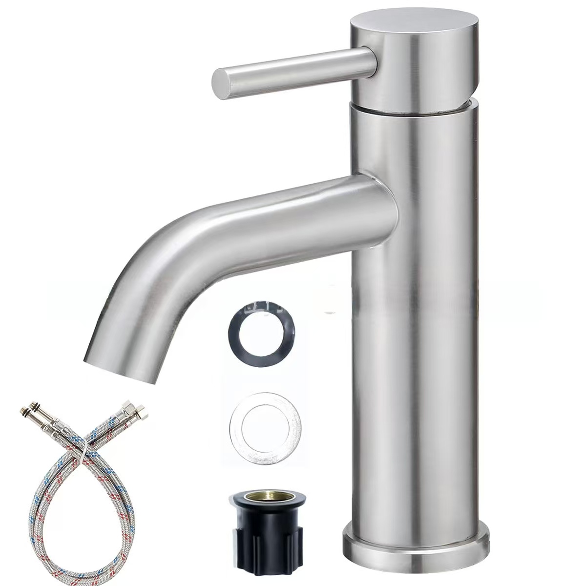 Grifo plateado + desagüe