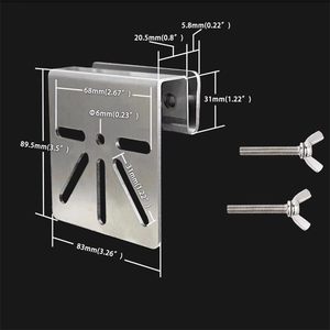 Staffa di Sorveglianza CCTV per Canale di Drenaggio in Acciaio Inossidabile con Morsetto per Tubo con Scanalatura Antipioggia per Sicurezza Grondaie - Product Image 4