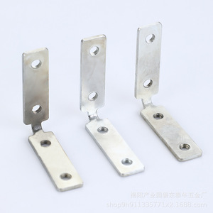 Support d'angle sans poignée en forme de L, support en acier à angle droit pour accessoires d'installation de portes et fenêtres - Product Image 4