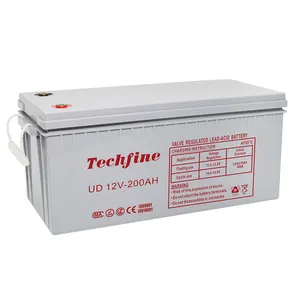 China bateria fabricante externa 2 volts 6v 12volt inversor gel bateria 12v 200ah 12v