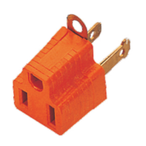 オレンジアメリカン3ピンプラグコンバーチブル2ピン15A定格電流 - Product Image 1