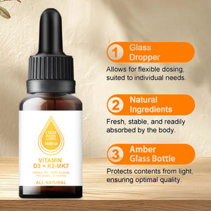 فيتامين ممتاز D3 + + قطرات ، جرعات ، دعم الكالسيوم الطبيعي لصحة العظام - Product Image 4
