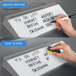 Máy tính viết bảng thủy tinh khô xóa máy tính bảng với tính năng lưu trữ văn phòng kính cường lực MDF vật liệu văn phòng bảng trắng - Product Image 5