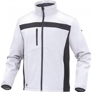 DELTA PLUS - LULE2BCTM Veste softshell en polyester/élasthanne blanc-gris-VESTES DE TRAVAIL EAN 3295249200442 - Product Image 1