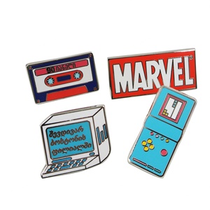 Material escolar creativo: Etiquetas de identificación personalizadas, insignias metálicas de anime, broches para club de lectura, juego de pines de esmalte duro - Product Image 1