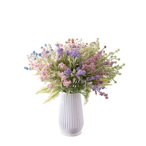 ช่อดอกไม้ประดิษฐ์ CallaFloral ทำจาก PVC สำหรับตกแต่งภายใน สีฟ้า กุหลาบแดง น้ำตาลอ่อน เหมาะสำหรับงานแต่งงานและงานฝีมือ - Product Image 5