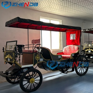 Factory Price Outdoor Leisure Sightseeing Pumpkin Carriage/Wedding Horse Carriage/Electric Horseless Sightseeing Carriage - Product Image 3