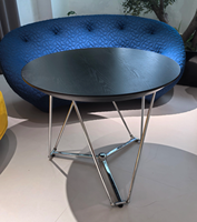 Table à manger transformable en bois massif avec plateau en dalle de pierre, style Bauhaus, pliante à charnières à ressort, multifonctionnelle, table à café et à manger