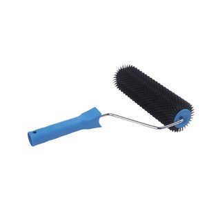 Professional Grade High Density Product Black <b>Sponge</b> Refill Screw Fixed Dark Blue Plastic <b>Handle</b> Foam Paint Roller - Product Image 2