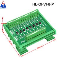 Panneau d'isolation octocoupleur à 8 canaux, carte de Conversion de tension, Module IO de Signal PLC, 1.8V 3.3V 5V 12V 24V