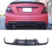 Nouveau diffuseur et lèvre de pare-chocs arrière en fibre de carbone pour Mercedes Classe C C300 W204 C63 (2008-2011) – Amélioration