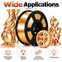 GIGACREA Bright Gold Metallic PETG Filamen Printer 3D 1KG OEM Label Pribadi Grosir Pasokan Massal untuk Distributor