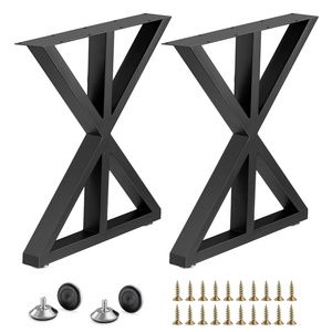 Table Legs Industrial Cast Iron <strong>Steel</strong> <strong>Frame</strong> X Shape <strong>Desk</strong> Office Bench Dinning Coffee Dining Furniture Metal Table Legs for Table - Product Image 3