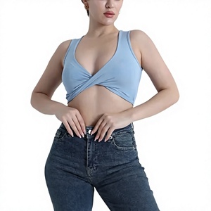 Sujetador Deportivo de Yoga Transpirable de Alta Sujeción, Talla Grande, con Cristales en la Parte Delantera, Ecológico, Tejido de Nailon/Algodón de Alta Calidad, Elástico en Cuatro Direcciones - Product Image 1