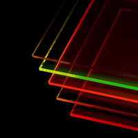 HUASHUAITE Prix d'usine Fluorescent Glow in the Dark Feuille acrylique pour la lumière avec diffuseur acrylique