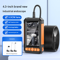 Nouvel endoscope à double caméra de 4,3 pouces avec écran d'affichage pour la réparation industrielle automobile et des canalisations
