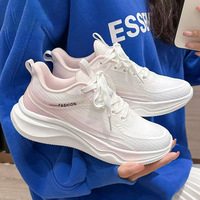 Ergonomische Tennisschuhe für Damen, Sportschuhe mit weicher PVC-Sohle und Stoff-Mesh-Material