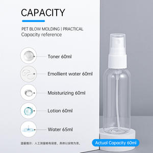 PET para Clear Amber 10ml-250ml Recarregáveis Mist Pulverizador Garrafa para Hand Sanitizer & Cuidados com a pele para o rosto Perfume Screw Cap Garrafa - Product Image 2