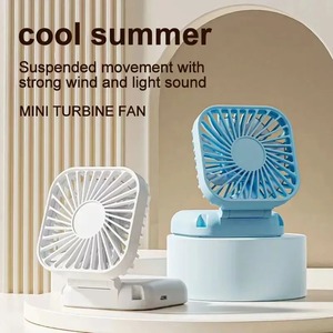 Ventilateur de bureau pliable, rechargeable par USB, créatif, pratique pour le bureau, extérieur, poche, petit ventilateur mini - Product Image 2
