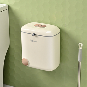 Nhà Bếp Bảng Treo Tường Treo Mini Thùng Rác Có Thể Hiện Đại Chất Thải Rác Bin Nhựa Với Nắp - Product Image 4