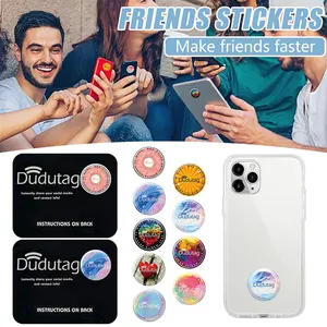 Dudutag Nightclub Social Interaction Patch Friend Dating Chip epoxy Tags Waterproof nfc tag sticker For IOS Android Phones