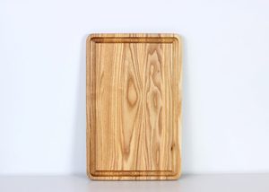 Planche de service rectangulaire en bois de frêne, bords biseautés, sans poignée, pour la restauration fine, OEM personnalisé, Vietnam - Product Image 3