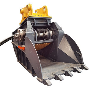 Cucharón triturador de rocas para excavadora BIBO, cucharón triturador de piedra para minería, cucharón triturador de hormigón para residuos de construcción - Product Image 1