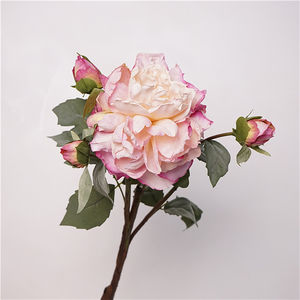 Haute qualité soie pivoine fleur fleur artificielle 4 têtes fausse pivoine soie pour mariage maison couloir décor simulé pivoine fleur - Product Image 4