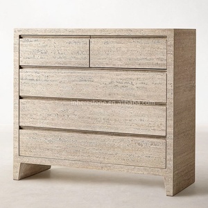 Thanh lịch phong cách Pháp travertine Đầu Giường và tủ bên cho phòng ngủ phòng khách và lưu trữ không gian nhỏ - Product Image 2