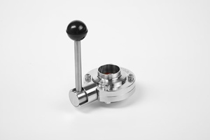 Vanne papillon sanitaire pneumatique en acier inoxydable 304/316L, à amortissement, connexion filetée, pour le contrôle du pétrole et du gaz, marque <span class=keywords><strong>KEJ</strong></span> - Product Image 4
