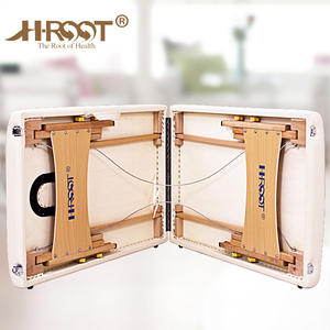 Lit de massage thérapeutique en bois massif Kanglu Original Point, lit de beauté portable, en stock, vente en gros - Product Image 1