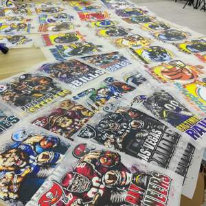 サッカーチームステッカーTシャツ生地カスタム熱伝達ステッカーデザイン服ステッカー用転送 - Product Image 2