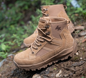 SFB8 Brown CAMPING <b>hiking</b> outdoor ridding sports ankle middle top ankle <b>boots</b> stock wholesales Suede cow leather - Product Image 3
