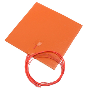 Tapis chauffant flexible en caoutchouc silicone <span class=keywords><strong>de</strong></span> forme carrée, 24V 120V 220V, 500x500mm, pour grande table chauffante d'imprimante 3D - Product Image 2