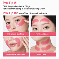 Masque Hydrogel Anti-Âge et Anti-Poches pour les Yeux au Collagène Rose PDRN, Soin Visage et Contour des Yeux en Gros, Marque Privée