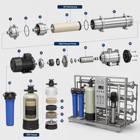 Système de purification d'eau par osmose inverse industrielle pour l'eau potable commerciale et le traitement des eaux de procédé