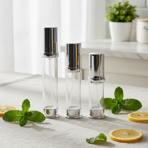 Envase Cosmético Vacío de Lujo con Forma de Cilindro, Personalizable con Logotipo, de PP y ABS, de 5ml, 10ml y 15ml, Marca BEAUTY, Modelo <span class=keywords><strong>EAPP</strong></span>, para Lociones de Cuidado de la Piel - Product Image 1