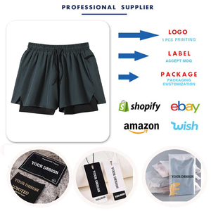 Shorts de sport décontractés d'été en polyester de haute qualité (95 % polyester et 5 % élasthanne), coupe ample, séchage rapide, pour la gym et le fitness - Product Image 3