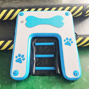 Usine en gros PVC échelle d'eau gonflable rampes chiens étapes pliable gonflable piscine chien rampe pour quai - Product Image 1