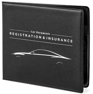 Estuche para documentos de coche de <span class=keywords><strong>PVC</strong></span> de alta calidad 5 \ "X 4,5 \" Regalo promocional Premium para almacenar productos de archivo - Product Image 2
