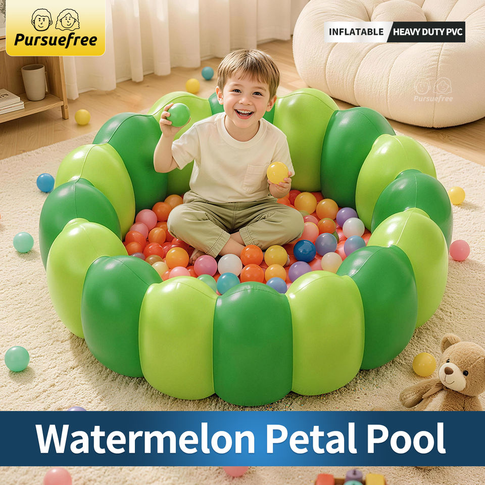 Pursuefree Watermelon Petal Pool Inflatable Kids Pool for Indoor ...