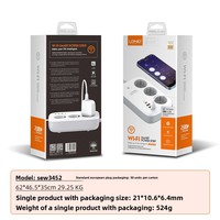 Prise intelligente WiFi LDNIO en cuivre, charge rapide 30W, multiprise universelle Type-C, panneau multi-prises, maison intelligente