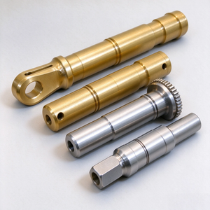 OEM Custom Machined Transmission Shaft Brass & Aluminum Alloy CNC Turning Parts With Hole Hexagon Knurl for Industrial <b>Machinery</b> - Product Image 4