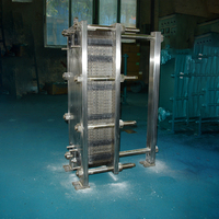 Échangeur de chaleur à plaques en acier inoxydable, système de chauffage et de refroidissement industriel pour liquides alimentaires, économie d'énergie BR081M-180