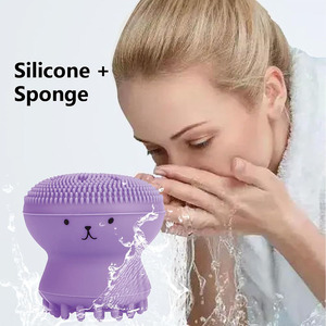 Cepillo de Limpieza Facial de Silicona Exfoliante con Forma de Medusa, Cepillo Facial Giratorio, Limpiador, Masajeador, Cepillo <span class=keywords><strong>para</strong></span> Champú de Bebé - Product Image 6