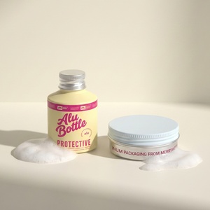 Portable 100ml Aluminum <b>Bottle</b> Travel Size Metal Shower Gel Container <b>Mini</b> Refillable Shampoo Packaging for Travel - Product Image 1