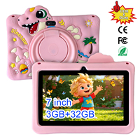 YPORANGE Tablet Dinosaurus 7-Inci untuk Anak-Anak IPS 1024*600 Quad Core MTK6737 3GB+32GB Penyimpanan Android 9 2MP+2MP Wi-Fi Baru