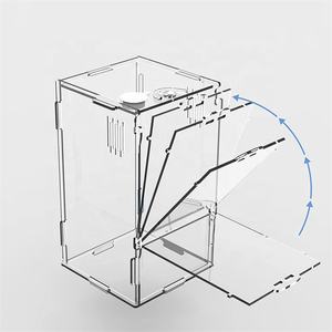 Exhibidor de Acrílico Transparente Personalizado para Reptiles, Terrarios con Cierre de Seguridad, Apto para Tarántulas e Isopodos - Product Image 4